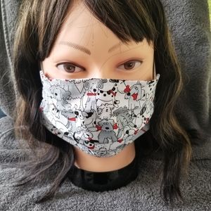 "Doggie Love" style Face Mask - Adult Size